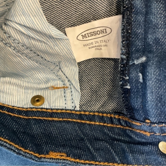 Missoni Capri Jeans Fringe Hem Size 38 - Picture 14 of 16